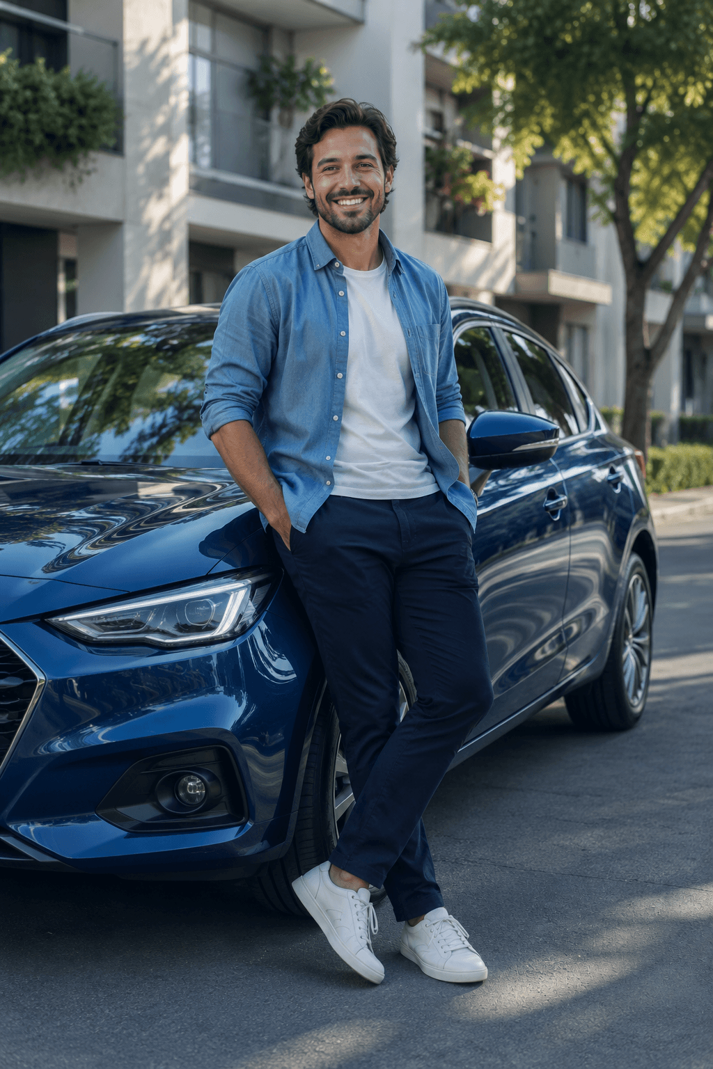 Carro estacionado representando proteção veicular